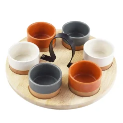 Apéroschale Servierset 7-teilig bunt