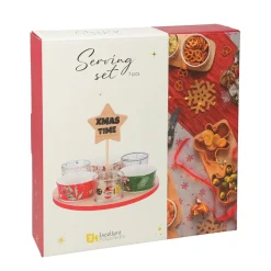 Apéroschale Servierset Weihnachtsdeko 7-teilig