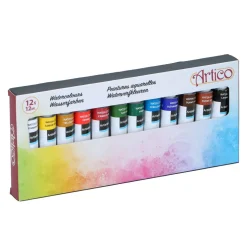 Aquarellfarbe Set 12-teilig 12 ml bunt