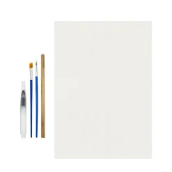 Aquarellpapier A4 30 Blatt mit 3 Pinsel und 1 Bleistift