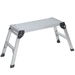 Arbeitsplattform Aluminium klappbar 75 x 30 cm silber