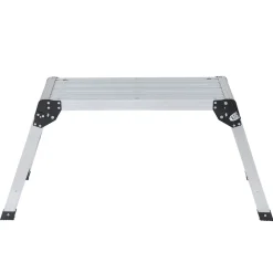 Arbeitsplattform Aluminium klappbar 75 x 30 cm silber