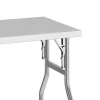 Arbeitstisch Edelstahl klappbar 122 x 61 cm silber