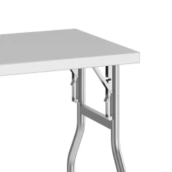 Arbeitstisch Edelstahl klappbar 122 x 61 cm silber