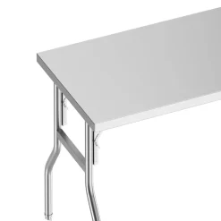 Arbeitstisch Edelstahl klappbar 122 x 61 cm silber