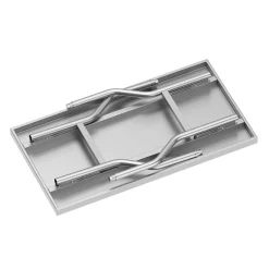 Arbeitstisch Edelstahl klappbar 122 x 61 cm silber