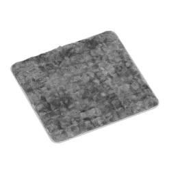 Armlehnenschoner Kunstfell 70 x 70 cm 2er Set anthrazit
