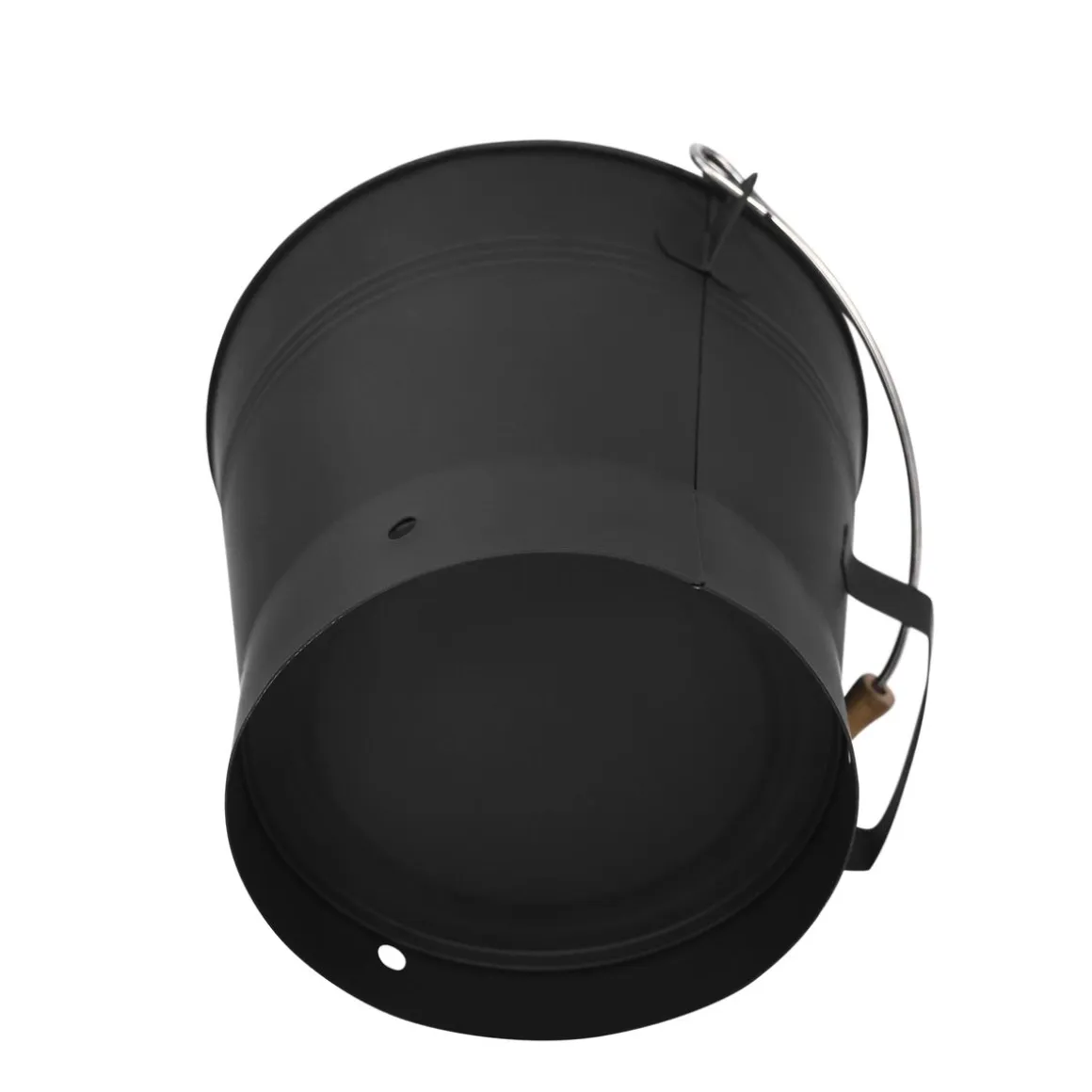Ascheeimer mit Deckel und Kehrset 8L