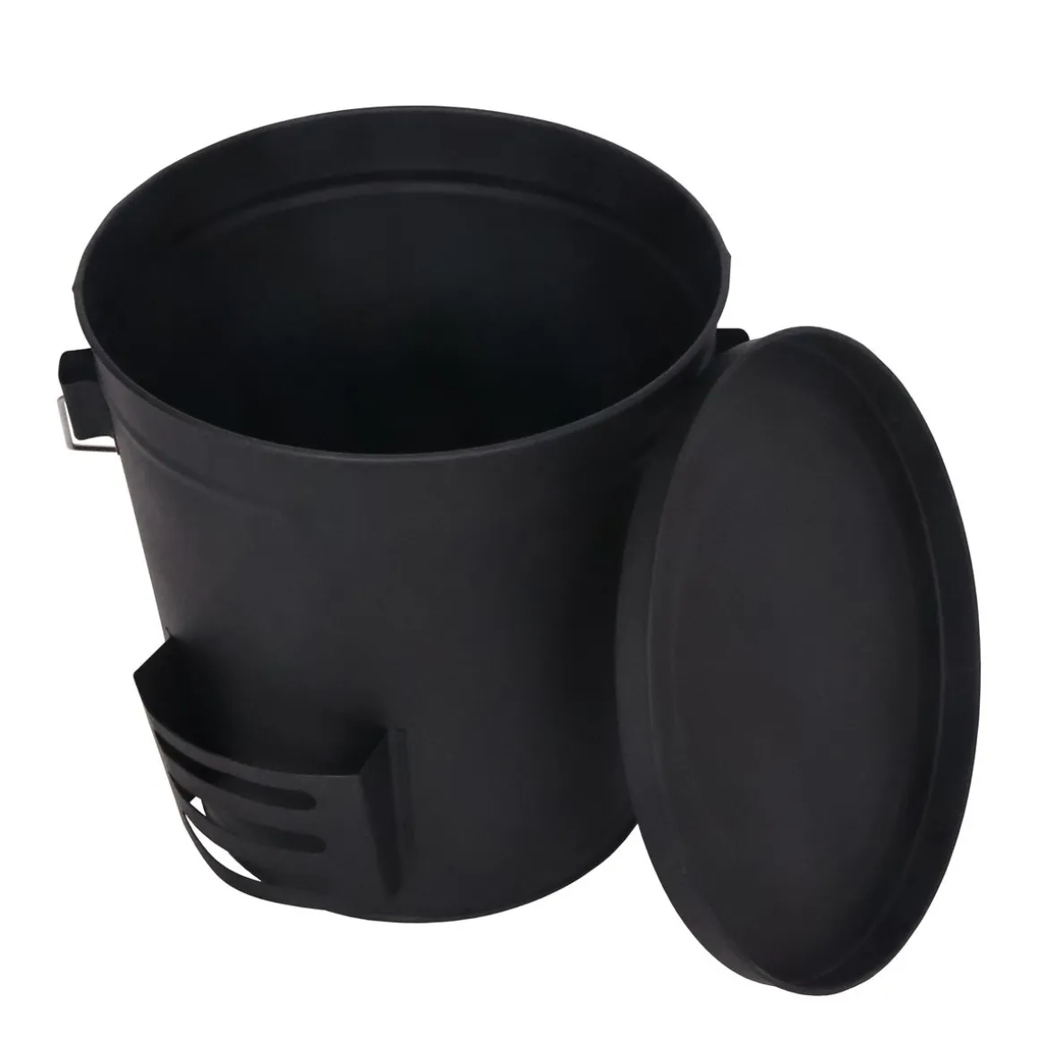 Ascheeimer mit Deckel und Schaufel 19L
