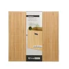 Aufbewahrungsbox Bambus 31 x 31 cm natur