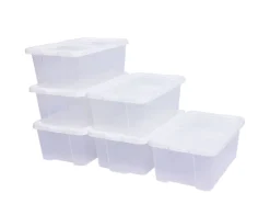 Aufbewahrungsbox 6er Set 34 x 19.5 x 13 cm