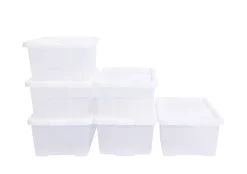 Aufbewahrungsbox 6er Set 34 x 19.5 x 13 cm