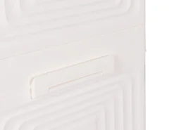Aufbewahrungsbox faltbar mit Rollen 6er Set weiss/braun