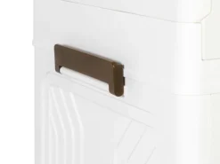 Aufbewahrungsbox faltbar mit Rollen 3er Set weiss/braun