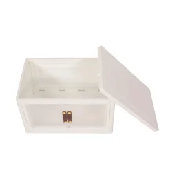 Aufbewahrungsbox faltbar 48 x 30 x 29 cm beige