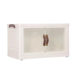 Aufbewahrungsbox faltbar 48 x 30 x 29 cm beige