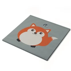 Aufbewahrungsbox Fuchs 33 x 33 cm 2er Set grau