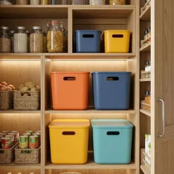Aufbewahrungsbox mit Deckel Set 8-teilig bunt