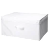Aufbewahrungsbox mit Deckel 44 x 33 x 21 cm weiss
