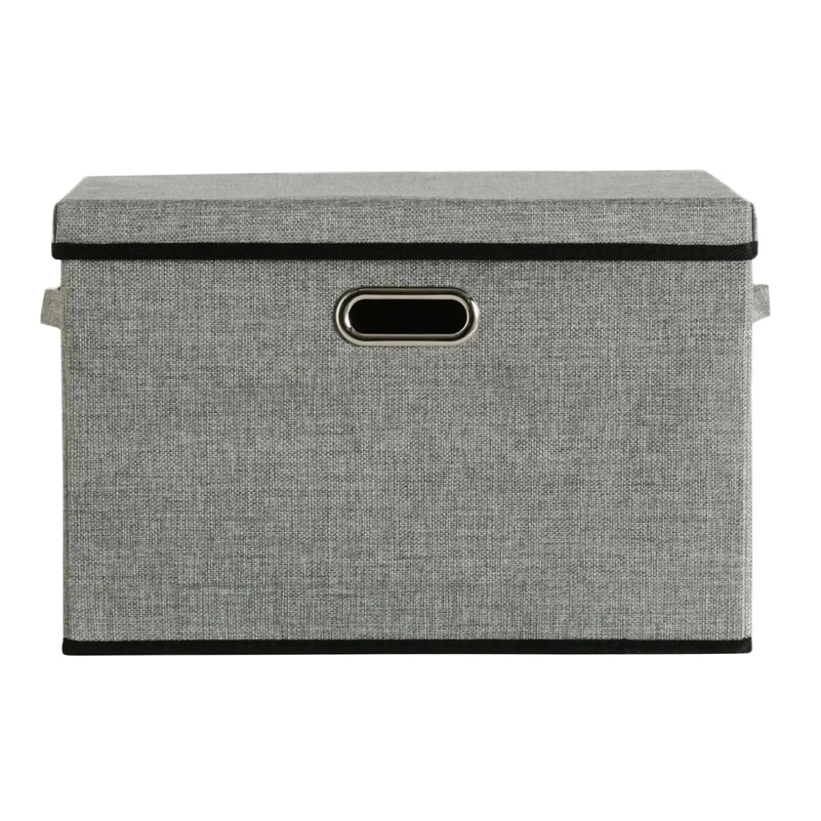 Aufbewahrungsbox mit Deckel BERTA 43 x 30 x 30 cm 5er Set grau