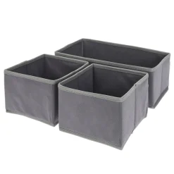Aufbewahrungsbox Set 3-teilig anthrazit