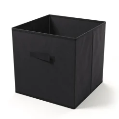 Aufbewahrungsbox 33 x 33 cm 2er Set schwarz