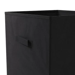 Aufbewahrungsbox 33 x 33 cm 2er Set schwarz