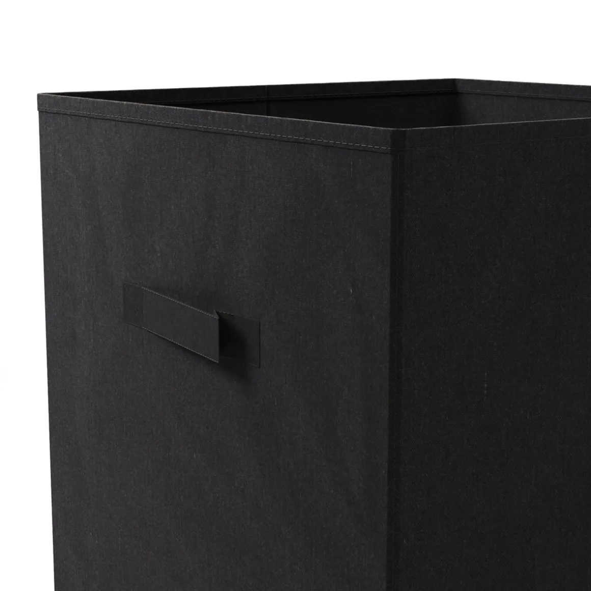 Aufbewahrungsbox 33 x 33 cm 2er Set schwarz