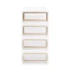 Aufbewahrungsbox 28 x 19 x 10 cm 4er Set weiss