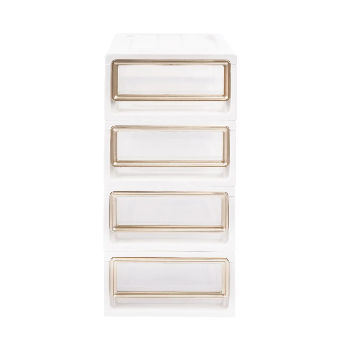 Aufbewahrungsbox 28 x 19 x 10 cm 4er Set weiss