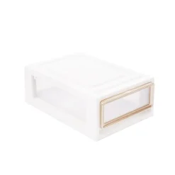 Aufbewahrungsbox 28 x 19 x 10 cm 4er Set weiss