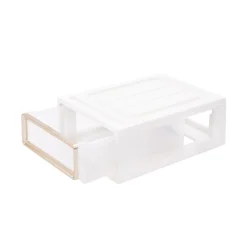 Aufbewahrungsbox 28 x 19 x 10 cm 4er Set weiss
