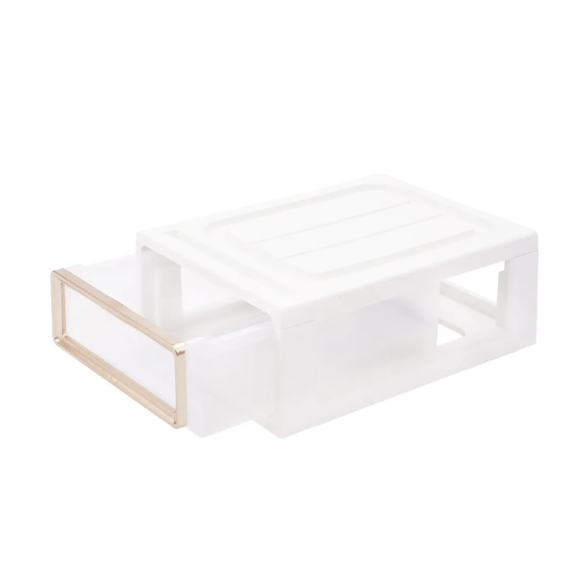 Aufbewahrungsbox 28 x 19 x 10 cm 4er Set weiss