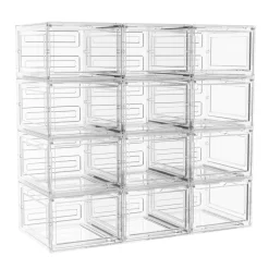 Aufbewahrungsbox 34 x 27 x 19 cm 12er Set transparent