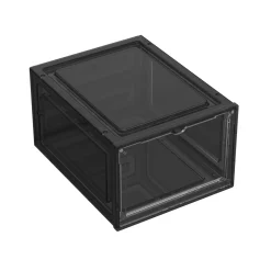 Aufbewahrungsbox 34 x 27 x 19 cm 6er Set transparent/schwarz