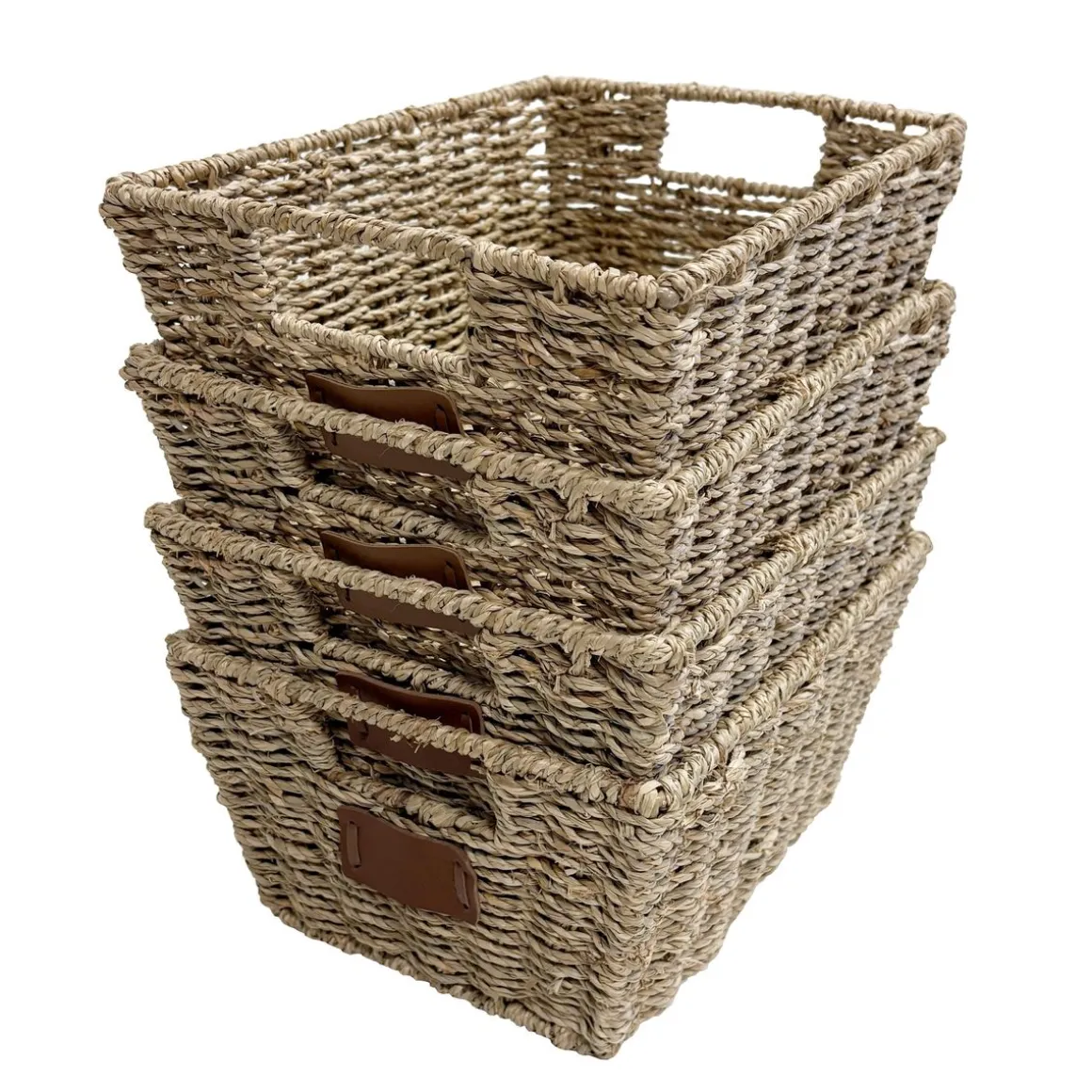 Aufbewahrungskorb CONGO 30 x 22 x 15 cm 4er Set braun