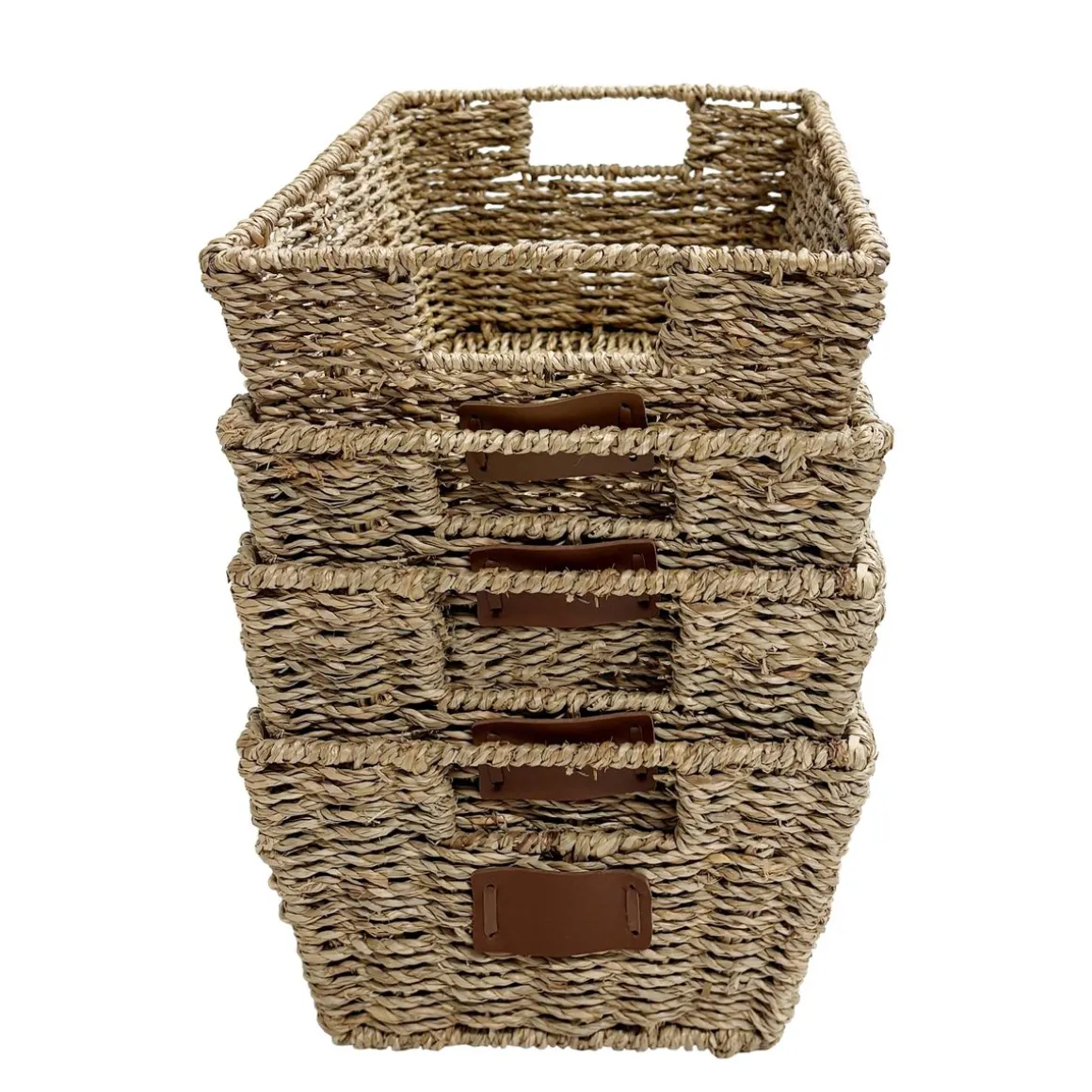 Aufbewahrungskorb CONGO 30 x 22 x 15 cm 4er Set braun