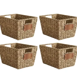 Aufbewahrungskorb CONGO 30 x 22 x 15 cm 4er Set braun