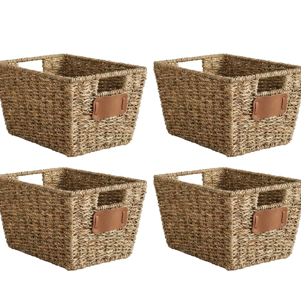 Aufbewahrungskorb CONGO 30 x 22 x 15 cm 4er Set braun