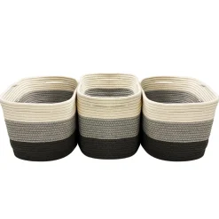 Aufbewahrungskorb GRACE 38 x 25 x 23 cm 3er Set