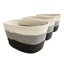 Aufbewahrungskorb GRACE 38 x 25 x 23 cm 3er Set