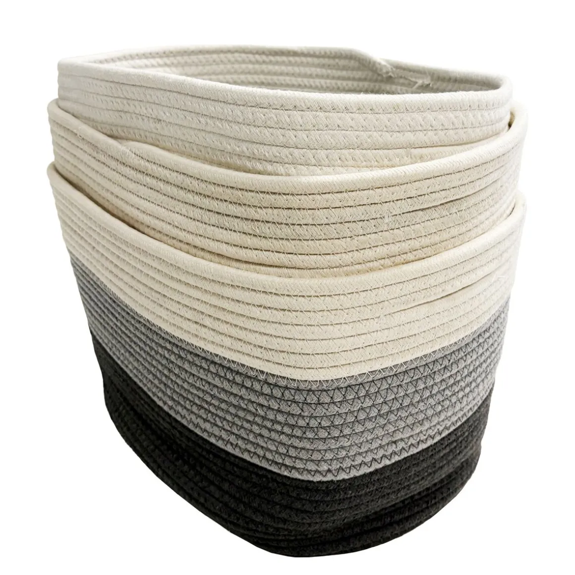 Aufbewahrungskorb GRACE 38 x 25 x 23 cm 3er Set