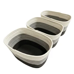 Aufbewahrungskorb GRACE 38 x 25 x 23 cm 3er Set