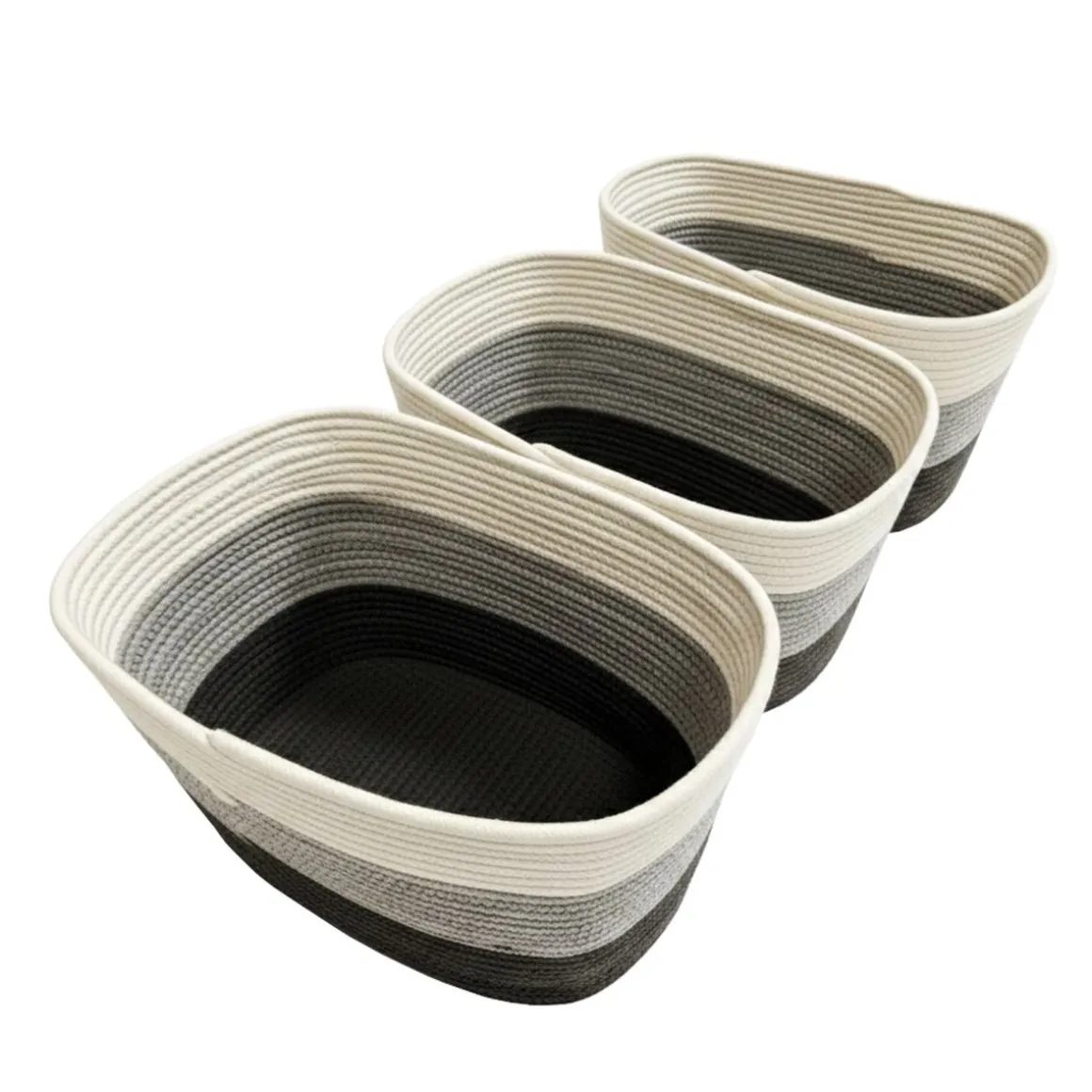 Aufbewahrungskorb GRACE 38 x 25 x 23 cm 3er Set