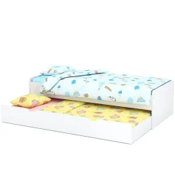 Ausziehbett TALA 90 x 200 cm weiss