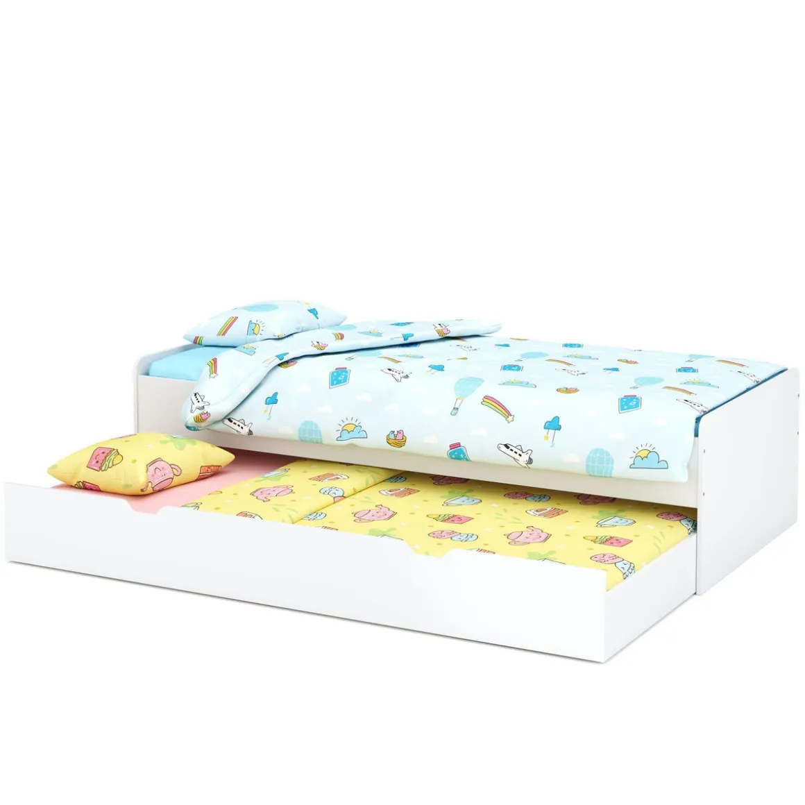 Ausziehbett TALA 90 x 200 cm weiss