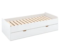 Ausziehbett TALA 90 x 200 cm weiss