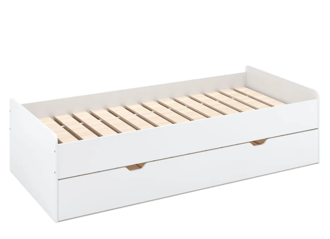 Ausziehbett TALA 90 x 200 cm weiss