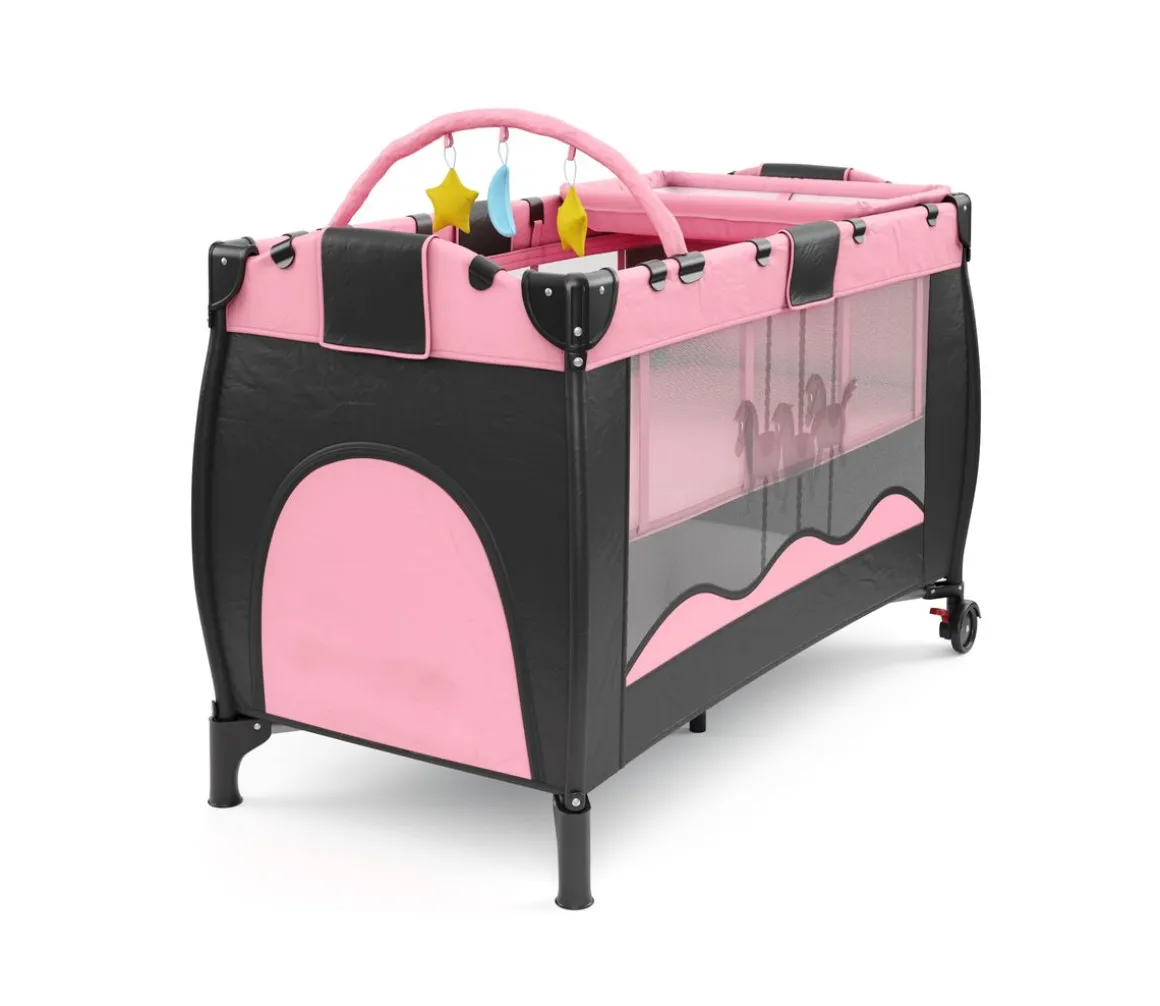 Babybett DAISY rosa