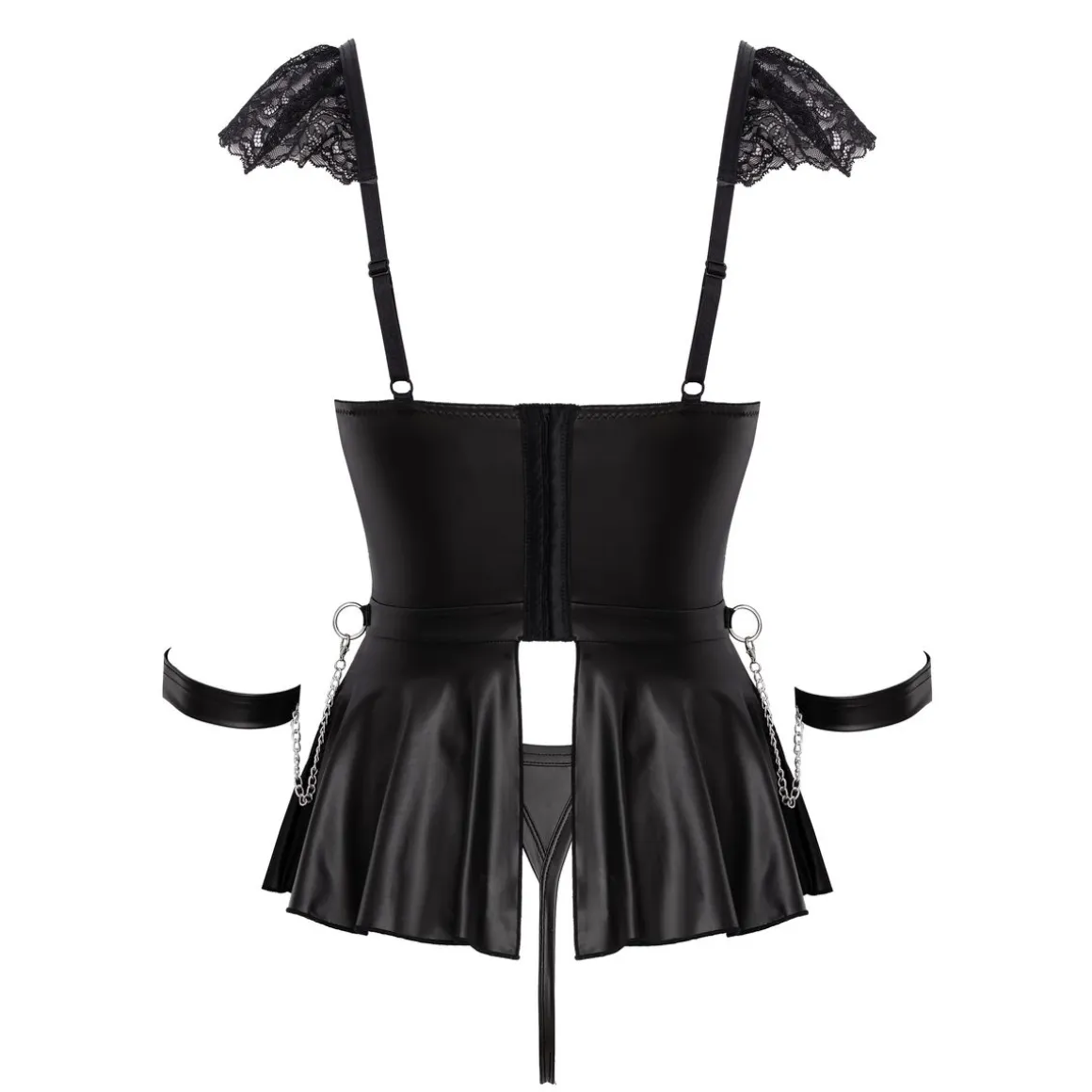 Babydoll Bondage Grösse L schwarz